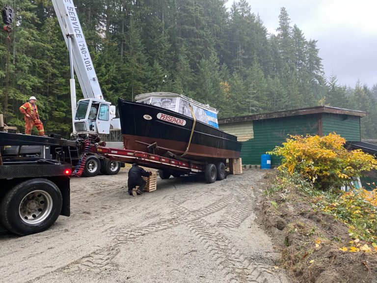 Being moved to the Public Works yard for safekeeping.