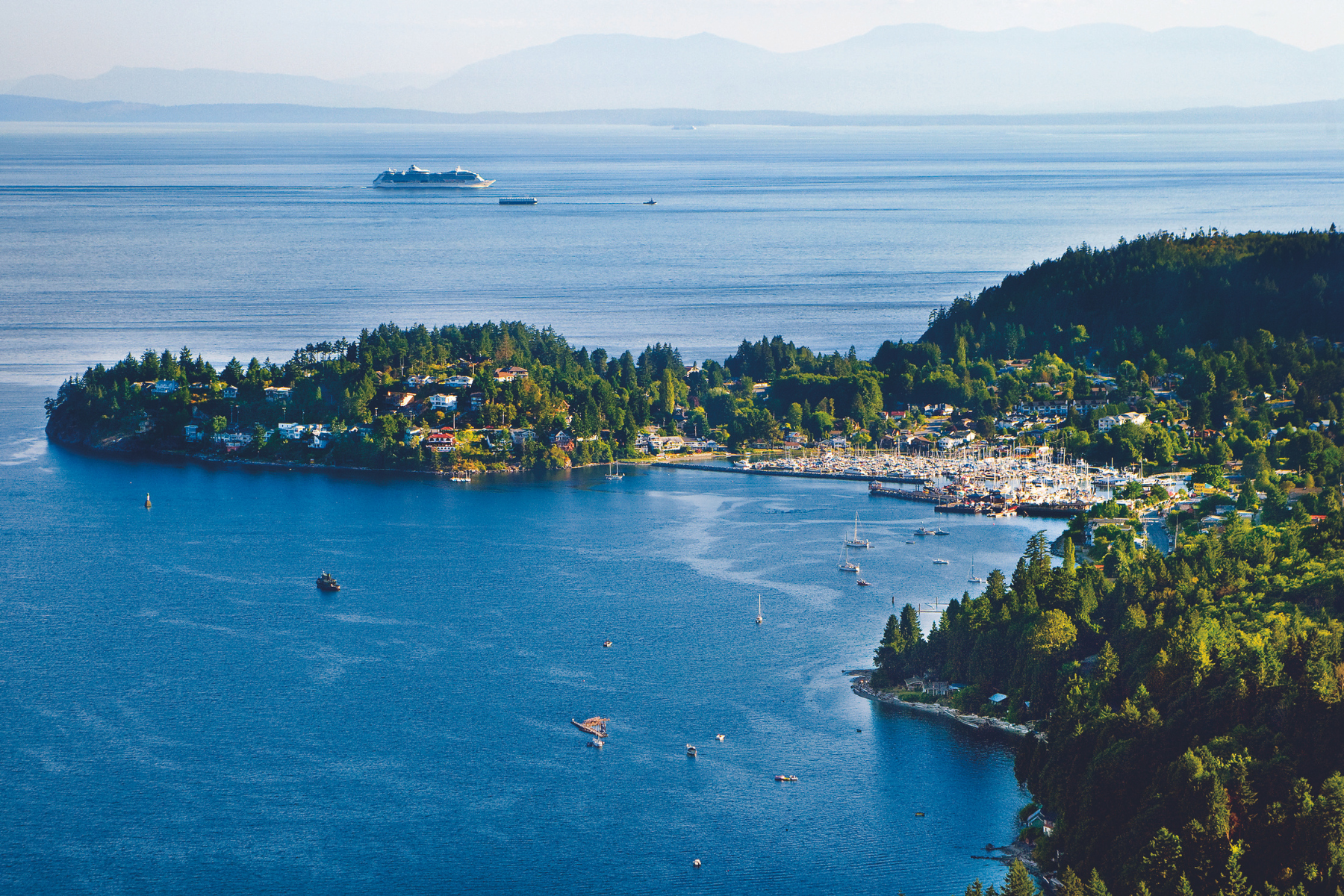 Aerial shot of Gibsons.